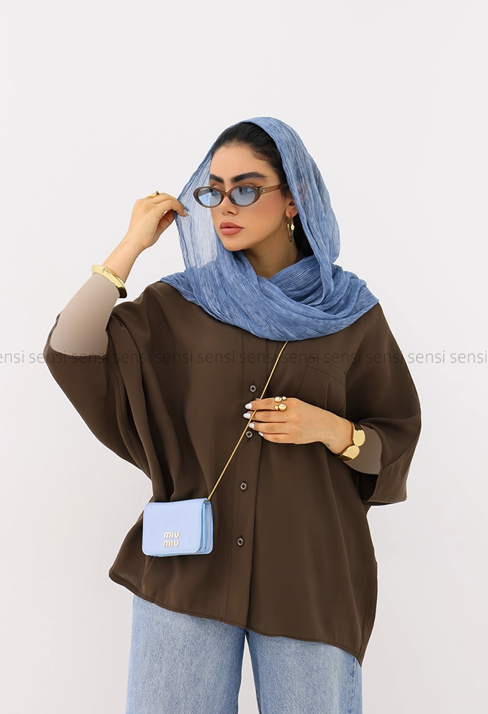 شومیز زنانه پری کیمونو یقه هفت کد1006284